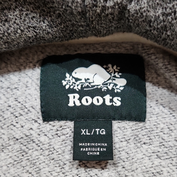 Roots Charcoal Hoodie with White Beaver Design - Picture 3 of 5
